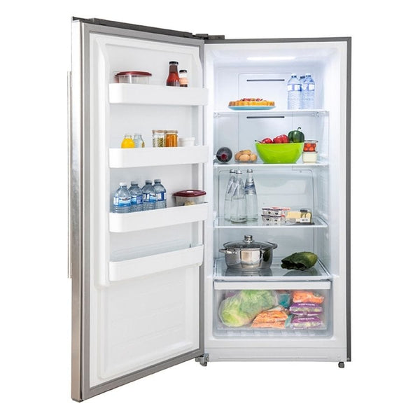 FORNO Rizzuto 27.6-cu ft Counter-Depth Side-by-Side Refrigerator ( Stainless steel ) ENERGY STAR Certified