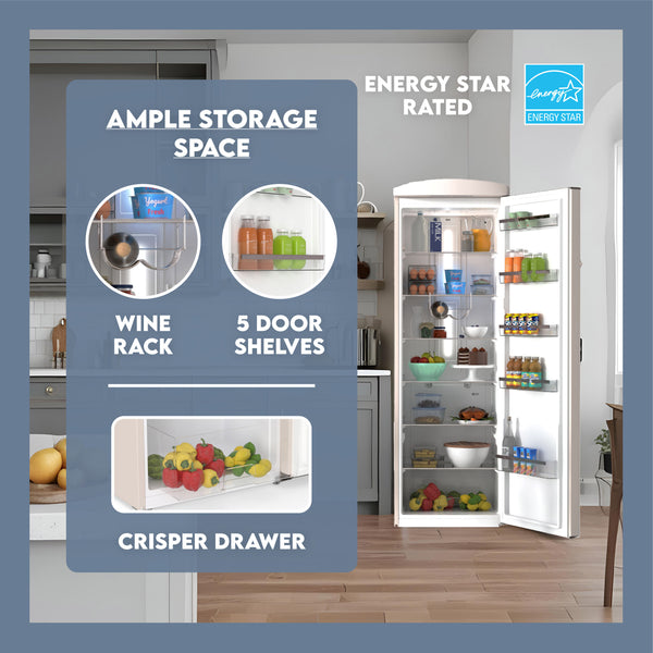 Equator Advanced Appliances 11.12-cu ft Freezerless Refrigerator ( Cream )