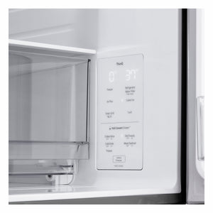 LG Counter-Depth 25.5-cu ft 4 -Door Smart Compatible French Door Refrigerator with Ice Maker with Water Dispenser ( PrintProof Stainless Steel ) ENERGY STAR Certified