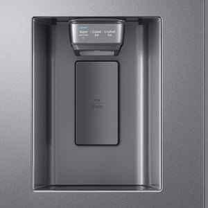 Samsung 22-cu ft Counter-Depth Side-by-Side Refrigerator Smart Compatible with Ice Maker ,Water and Ice Dispenser ( Fingerprint Resistant Stainless Steel ) ENERGY STAR Certified