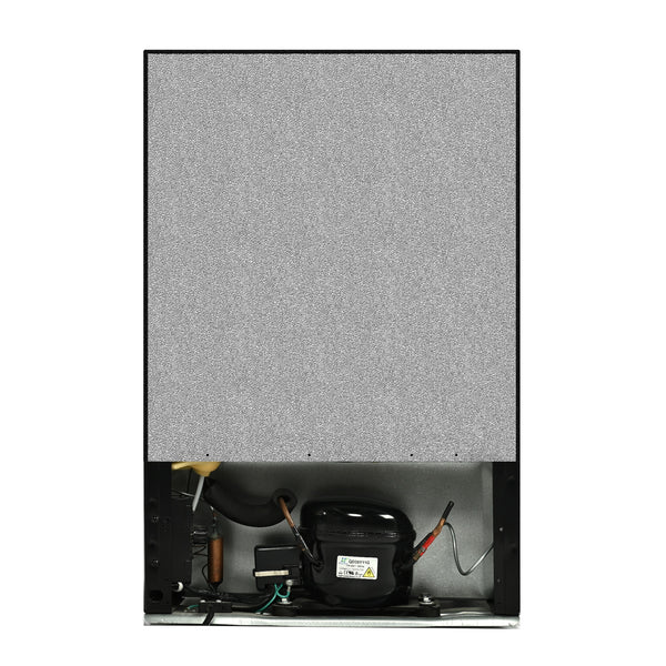 Euhomy 4.4-cu ft Built-In Mini Fridge with Freezer ( Black ) Garage Ready