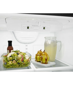 Amana 22.1-cu ft Standard-Depth Bottom-Freezer Refrigerator Ice Maker Optional (sold separately) ( Black )