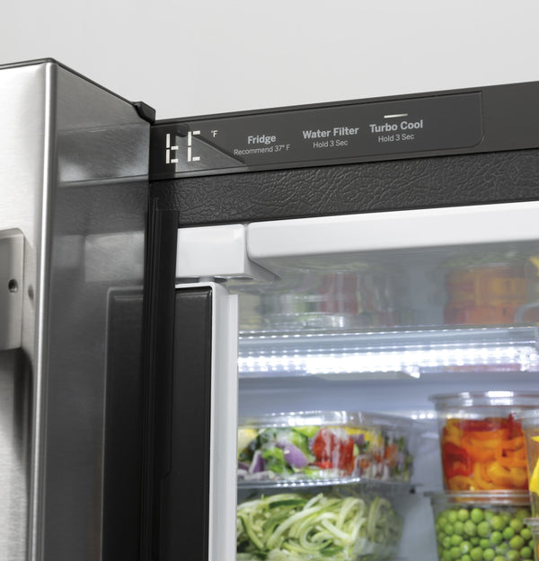 Cafe Counter-Depth 18.6-cu ft 3 -Door French Door Refrigerator with Ice Maker with Water Dispenser ( Stainless Steel ) ENERGY STAR Certified