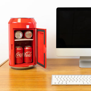 Coca-Cola 8 Can Portable 5.4L Personal Cooler 0.19-cu ft ( Red, White, Silver )