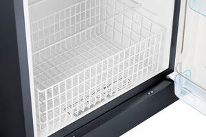 UNIQUE Off-Grid 14-cu ft Top-Freezer Refrigerator ( Black )