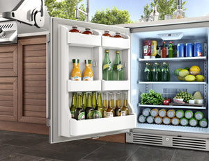 Zephyr Presrv 5.6-cu ft Built-In Mini Fridge ( Stainless Steel ) Garage Ready ENERGY STAR