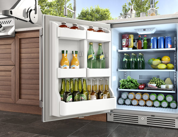 Zephyr Presrv 5.6-cu ft Built-In Mini Fridge ( Stainless Steel ) Garage Ready ENERGY STAR
