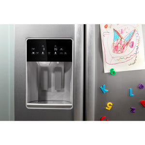 Whirlpool 20.85-cu ft Side-by-Side Refrigerator with Ice Maker ,Water and Ice Dispenser ( Fingerprint Resistant Stainless Finish )