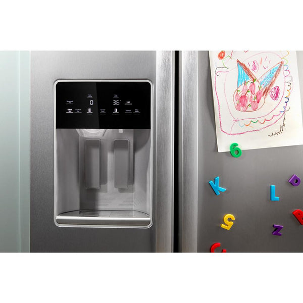 Whirlpool 28.7-cu ft Side-by-Side Refrigerator with Ice Maker ,Water and Ice Dispenser ( Black )