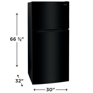 Frigidaire 20-cu ft Top-Freezer Refrigerator ( Black ) Garage Ready