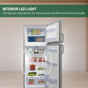 Equator Advanced Appliances 14.3-cu ft Counter-Depth Top-Freezer Refrigerator ( Stainless Steel ) ENERGY STAR Certified