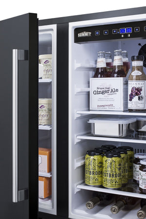Summit Appliance 5.4-cu ft Built-In Mini Fridge with Freezer ( Black )
