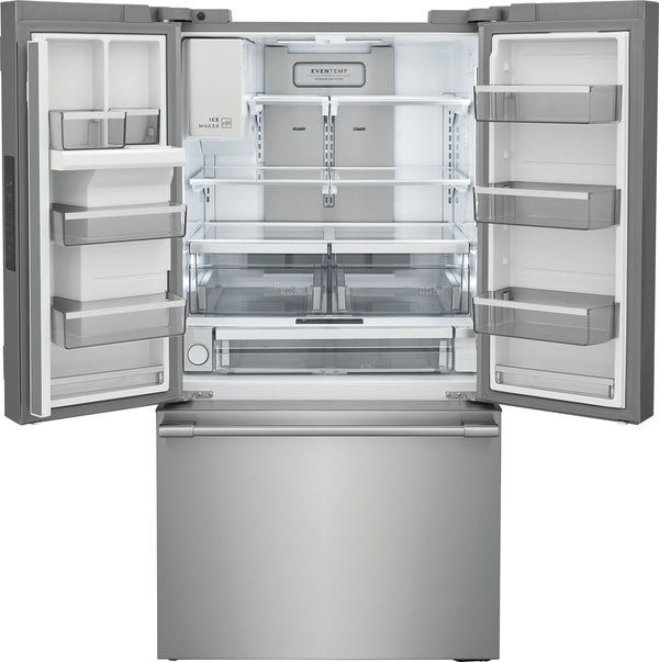 Frigidaire Professional Standard-Depth 27.8-cu ft 3 -Door French Door Refrigerator with Dual Ice Maker with Water and Ice Dispenser ( Smudge-Proof Stainless Steel ) ENERGY STAR Certified