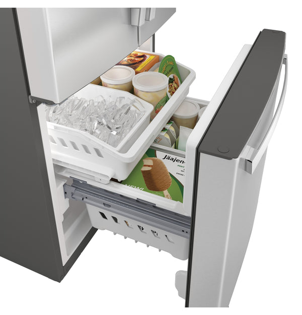GE Standard-Depth 20.8-cu ft 3 -Door French Door Refrigerator with Ice Maker ( Stainless Steel ) ENERGY STAR Certified