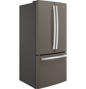 GE Counter-Depth 18.6-cu ft 3 -Door French Door Refrigerator with Ice Maker with Water Dispenser ( Slate ) ENERGY STAR Certified