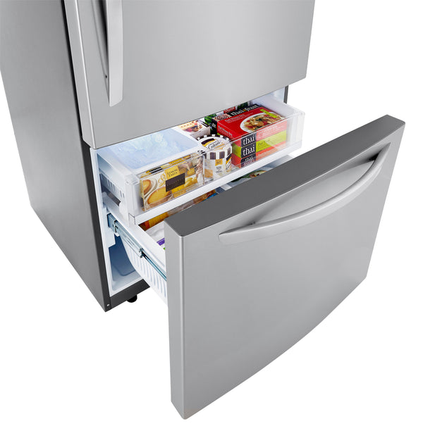 LG 25.5-cu ft Standard-Depth Bottom-Freezer Refrigerator with Ice Maker ( PrintProof Stainless Steel ) ENERGY STAR Certified