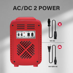 Mondawe 0.14-cu ft Mini Fridge ( Red )