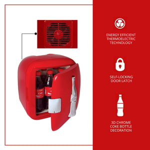 Coca-Cola Heritage 12 Can Portable 7.9L Cooler/Warmer 0.27-cu ft ( Red, Silver )