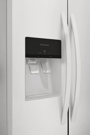 Frigidaire 22.3-cu ft Side-by-Side Refrigerator with Ice Maker ,Water and Ice Dispenser ( White ) ENERGY STAR Certified
