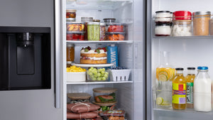 LG 26.6-cu ft Side-by-Side Refrigerator Smart Compatible with Ice Maker ,Water and Ice Dispenser ( PrintProof Stainless Steel ) ENERGY STAR Certified