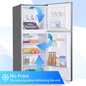 ConServ 10.1-cu ft Counter-Depth Top-Freezer Refrigerator ( Stainless Steel ) ENERGY STAR Certified