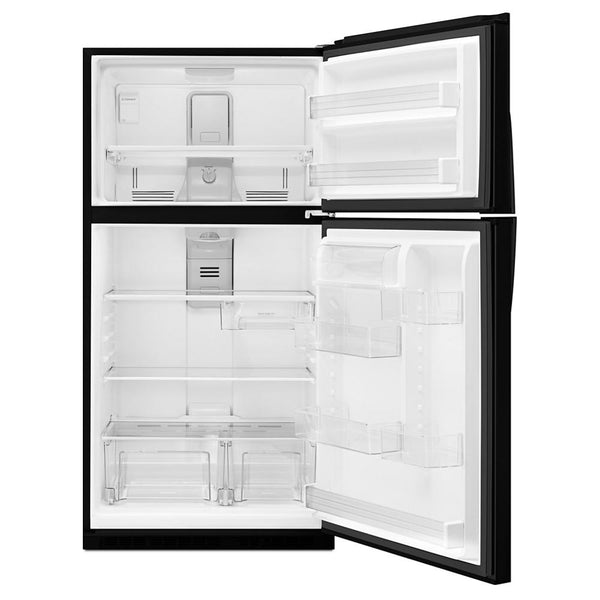 Whirlpool 21.3-cu ft Top-Freezer Refrigerator ( Black ) ENERGY STAR Certified