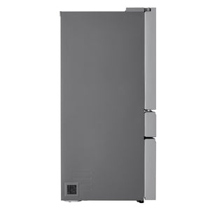 LG Counter-Depth 25.5-cu ft 4 -Door Smart Compatible French Door Refrigerator with Ice Maker with Water Dispenser ( PrintProof Stainless Steel ) ENERGY STAR Certified