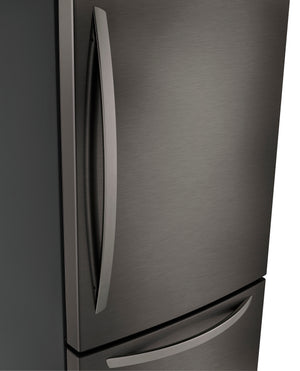 LG 25.5-cu ft Standard-Depth Bottom-Freezer Refrigerator with Ice Maker ( PrintProof Black Stainless Steel )
