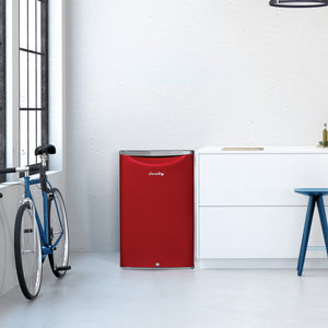 Danby 4.4-cu ft Mini Fridge ( Metallic Red ) ENERGY STAR