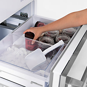 ZLINE KITCHEN & BATH Counter-Depth 32.2-cu ft 4 -Door Built-In French Door Refrigerator with Ice Maker with Water Dispenser ( Stainless Steel ) ENERGY STAR Certified