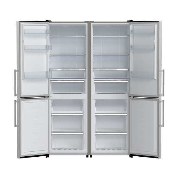 FORNO Guardia 21.6-cu ft Counter-Depth Bottom-Freezer Refrigerator Stainless steel ) ENERGY STAR Certified