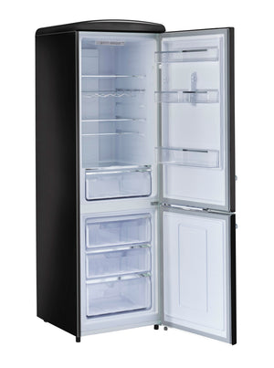 UNIQUE Classic Retro 11.7-cu ft Counter-Depth Bottom-Freezer Refrigerator Midnight Black ) ENERGY STAR Certified