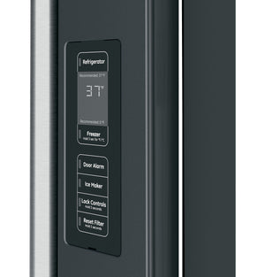 Cafe Counter-Depth 23.1-cu ft 3 -Door Smart Compatible French Door Refrigerator with Ice Maker with Water Dispenser ( Stainless Steel ) ENERGY STAR Certified