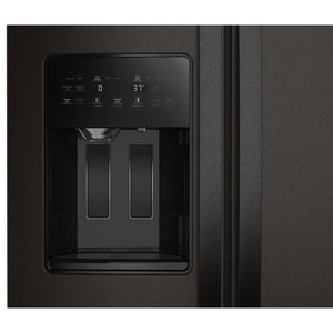 Whirlpool 20.85-cu ft Counter-Depth Side-by-Side Refrigerator with Ice Maker ,Water and Ice Dispenser ( Black Stainless Finish )
