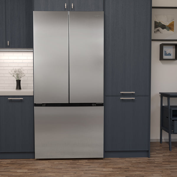 Avanti Standard-Depth 17.5-cu ft 4 -Door French Door Refrigerator ( Stainless steel )