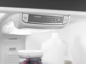 Maytag 21.2-cu ft Top-Freezer Refrigerator with Ice Maker ( Fingerprint Resistant Stainless Steel )