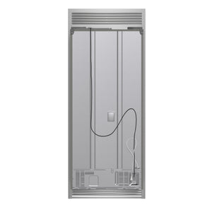 FORNO Gallipoli Standard-Depth 17.5-cu ft 3 -Door French Door Refrigerator with Ice Maker with Ice Dispenser ( Stainless Steel )