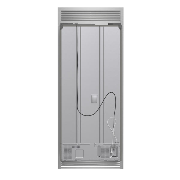 FORNO Gallipoli Standard-Depth 17.5-cu ft 3 -Door French Door Refrigerator with Ice Maker with Ice Dispenser ( Stainless Steel )