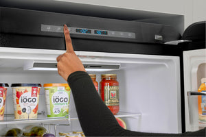UNIQUE Classic Retro 17.7-cu ft Counter-Depth Bottom-Freezer Refrigerator with Ice Maker ( Midnight Black ) ENERGY STAR Certified