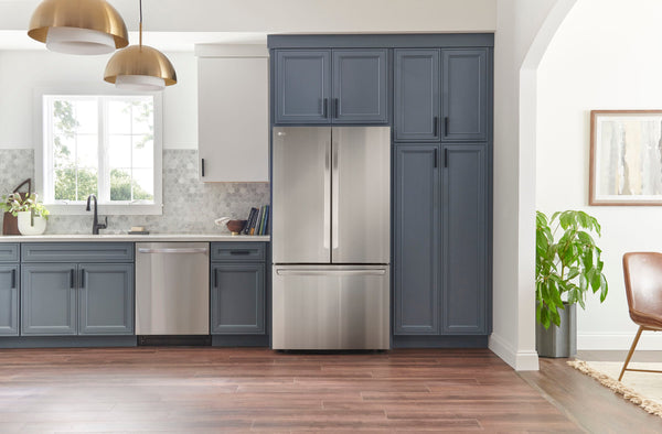 LG Counter-Depth MAX 26.5-cu ft 3 -Door Smart Compatible French Door Refrigerator with Ice Maker with Water Dispenser ( Stainless Steel ) ENERGY STAR Certified