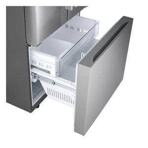 LG Standard-Depth 25.1-cu ft 3 -Door Smart Compatible French Door Refrigerator with Ice Maker ( PrintProof Stainless Steel ) ENERGY STAR Certified
