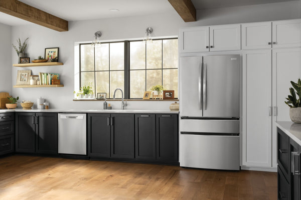 Frigidaire Gallery Standard-Depth 27.2-cu ft 4 -Door French Door Refrigerator with Ice Maker with Water Dispenser ( Fingerprint Resistant Stainless Steel ) ENERGY STAR Certified