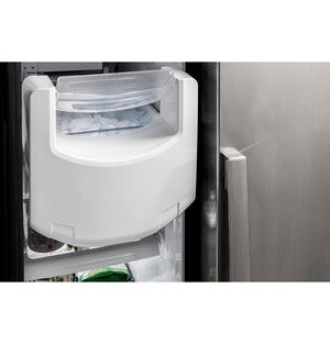 GE Profile 25.3-cu ft Side-by-Side Refrigerator with Ice Maker ,Water and Ice Dispenser ( Stainless Steel ) ENERGY STAR Certified