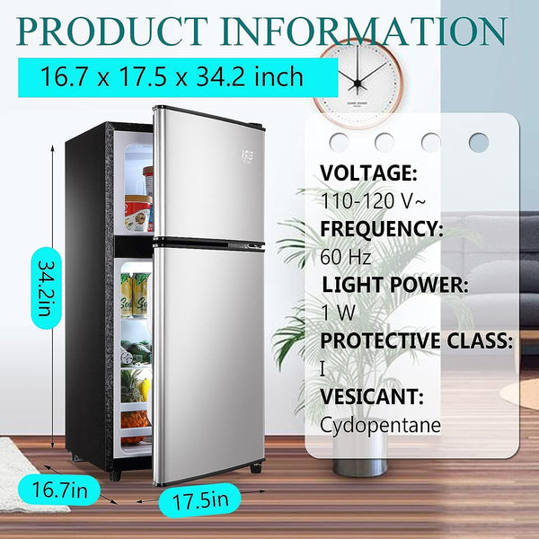 GZMR 3.5-cu ft with Freezer ( Silver )