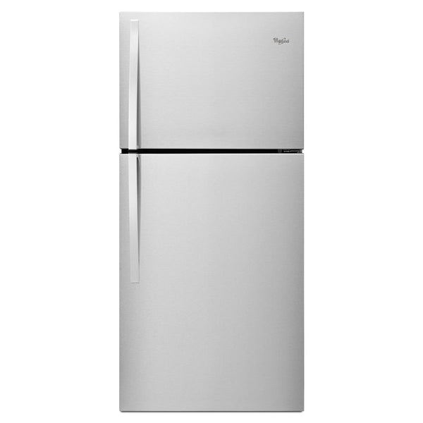 Whirlpool 19.1-cu ft Top-Freezer Refrigerator ( Fingerprint Resistant Metallic Steel )