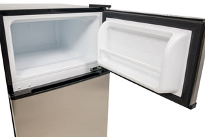 EdgeStar 3.1-cu ft Mini Fridge with Freezer ( Stainless Steel ) Garage Ready ENERGY STAR