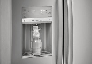 Frigidaire Gallery 25.6-cu ft Side-by-Side Refrigerator with Ice Maker ,Water and Ice Dispenser ( Fingerprint Resistant Stainless Steel ) ENERGY STAR Certified