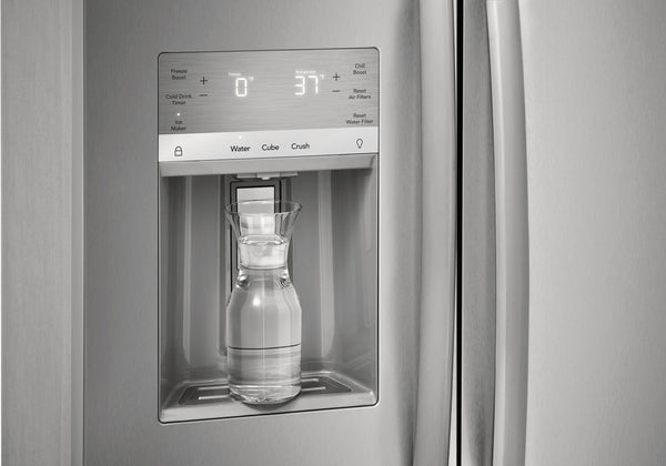 Frigidaire Gallery 25.6-cu ft Side-by-Side Refrigerator with Ice Maker ,Water and Ice Dispenser ( Fingerprint Resistant Stainless Steel ) ENERGY STAR Certified