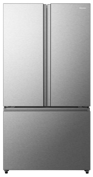 Hisense PureFlat Standard-Depth 26.6-cu ft 3 -Door French Door Refrigerator with Ice Maker with Water Dispenser ( Fingerprint resistant stainless steel ) ENERGY STAR Certified