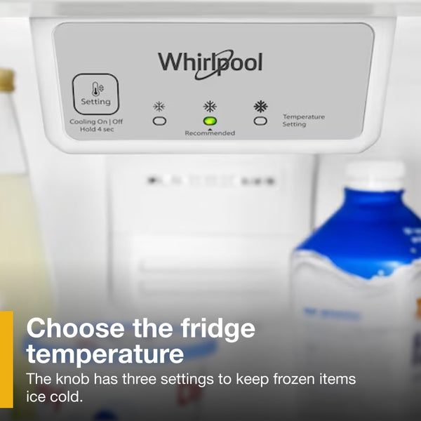 Whirlpool 20.5-cu ft Top-Freezer Refrigerator ( Black )